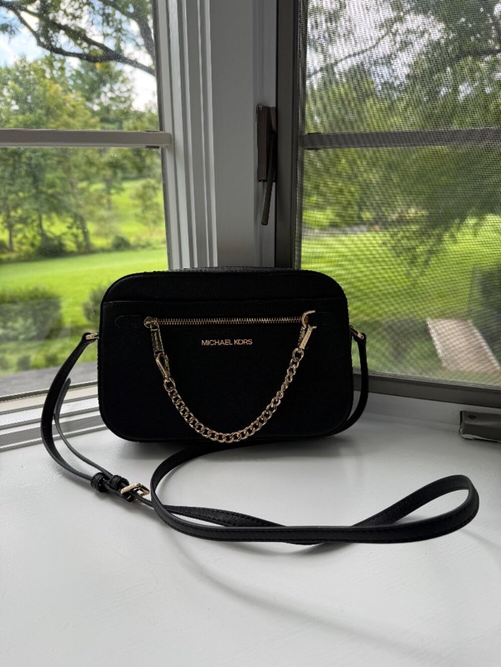 Michael Kors Jet Set Large Logo Crossbody Bag